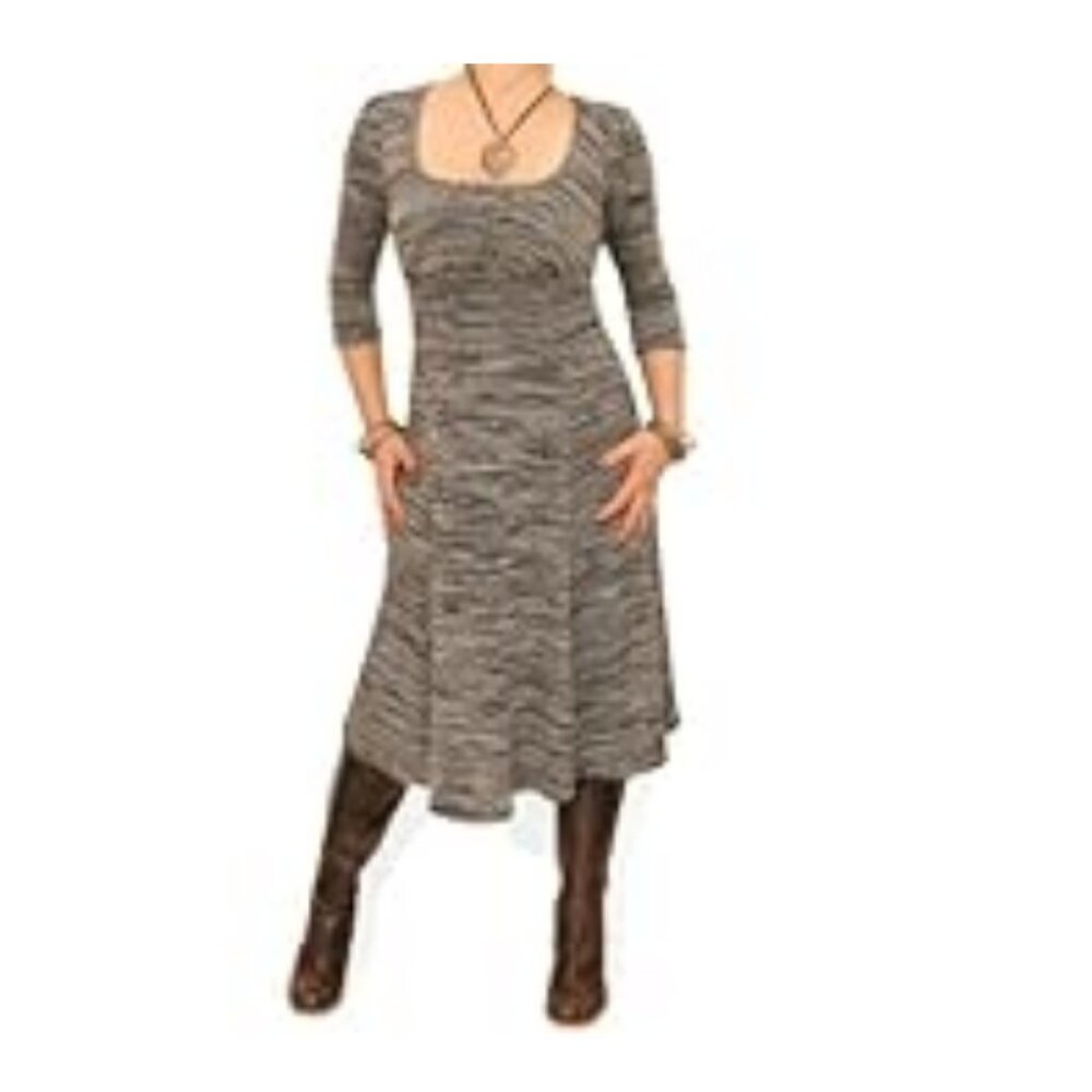Gray Knit Dress